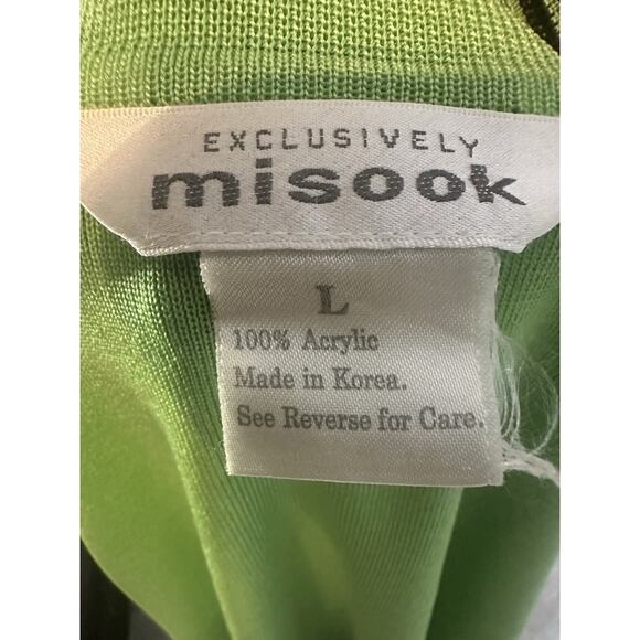 VTG Misook Lot of 3 Knit Green Blue Black Cardigan Jackets Career Travel Large - Picture 15 of 16